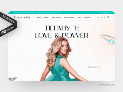 Tiffany — редизайн сайта UX/UI