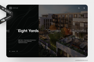 Агентство недвижимости — дизайн и анимация сайта UX/UI