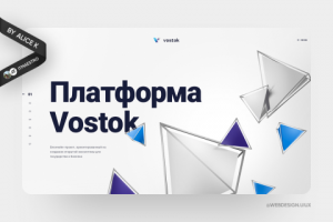 Crypto платформа Vostok — дизайн сайта UX/UI