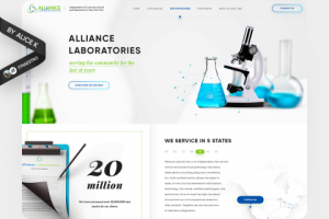 Медицинская лаборатория — дизайн сайта UX/UI