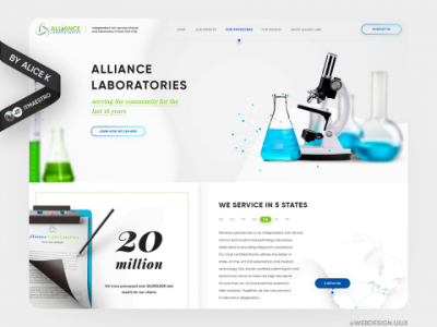 Медицинская лаборатория — дизайн сайта UX/UI
