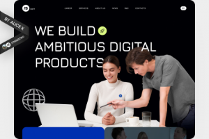 Крупнейшая IT компания — дизайн сайта UX/UI