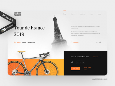 Tour de France — дизайн сайта UX/UI