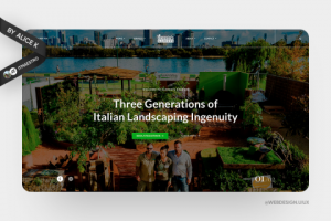 Ландшафтный дизайн — дизайна сайта UX/UI