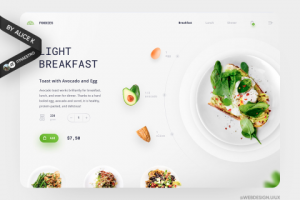 Доставка еды — дизайн сайта UX/UI