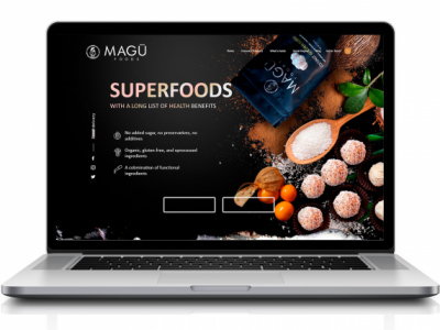 Разработка мнагостраничника для Magu Foods