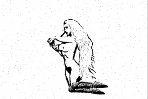 Летящая в космосе