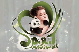 Стилизованный портрет с тотемным животным