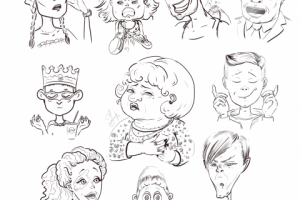 Создание персонажей различного возраста, пола и эмоций без рефер