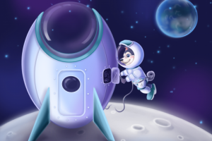 Тестовая илллюстрация по стилю существующего персонажа