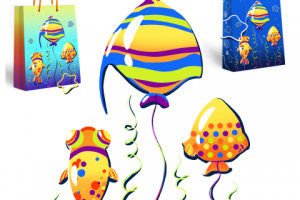 Рисунок для подарочного пакета унисекс