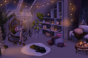 Иллюстрация с последующей анимации для ютуба