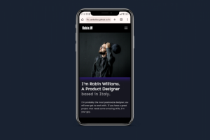 Сайт-визитка для рилсмейкера