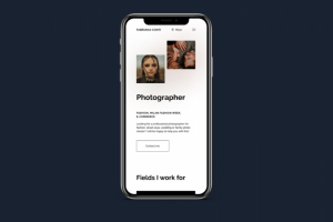 Сайт-визитка фотографа