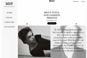 MSF - Men's style and fashion сайт