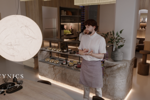 Визуализация кафе "Циники"