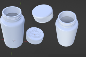 3д-модель баночек