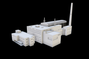 3д-модель промышленный объект