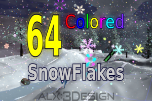 Цветной снег