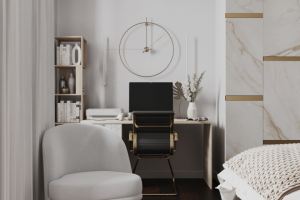 Рабочее место в спальне