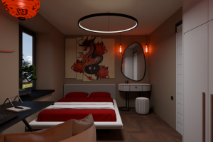 Спальня в китайском стиле