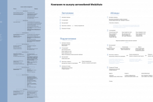 Текстовый прототип и анализ компании