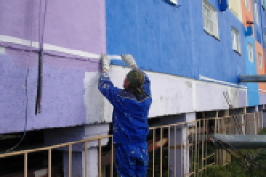 Покраска, ремонт и реставрация фасадов здания