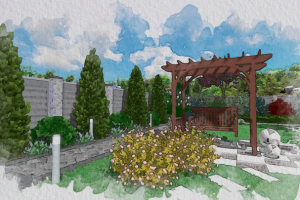 Ландшафтный дизайн участка 13 соток