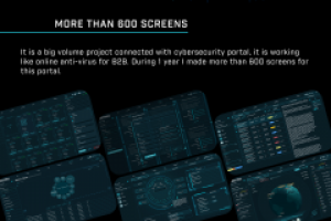 UX/UI design for cybersecurity web-site (Jarvis interface)