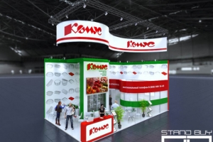 Выставочный стенд одинцовской фабрики КОМУС-упаковка