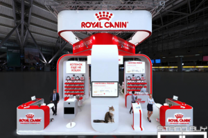 Выставочный стенд компании Royal Canin