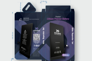 Дизайн упаковки для батарей iphone фирмы X-oness