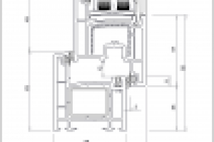 Чертеж оконного профиля. Как пример умения чертить.