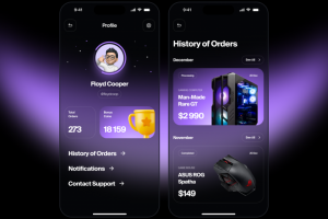 Дизайн концепт мобильного приложения