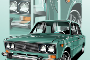 Иллюстрация автомобиля (постер)