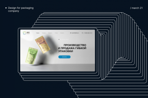 Дизайн концепция для сайта компании по производству упаковки