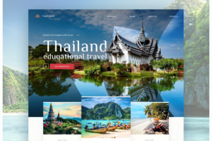 Концепция лендинга для турагентства