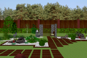 Ландшафтный дизайн усатьба 50 соток