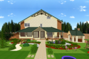 Проект отделки фасада и ландшафт