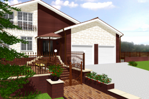 Проект отделки фасада коттеджа