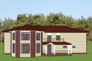 Коттедж отделка ничихой