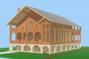 коттедж в архикаде