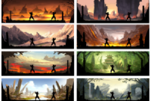 Скетчи для Shadow fight 5