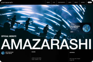Корпоративный сайт исполнителя AMAZARASHI