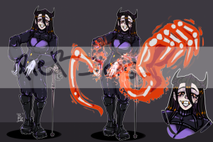 Концепт-арт персонажа по фандому "Магическая Битва"