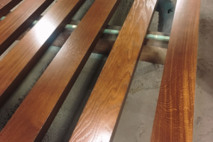 Деревянные декоративные рейки в шпоне