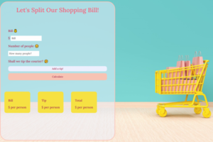 Let’s Split Our Shopping Bill