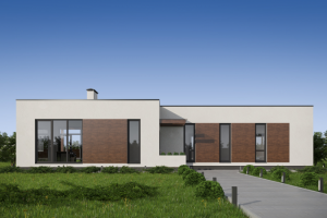 Индивидуальный жилой дом в современном стиле (120 кв.м.)