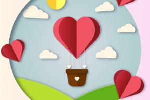 Открытка в стиле papercut