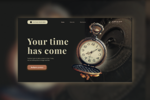 Дизайн для магазина винтажных часов